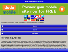 Tablet Screenshot of miami-export.com